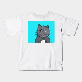 Moustache Cat Kids T-Shirt